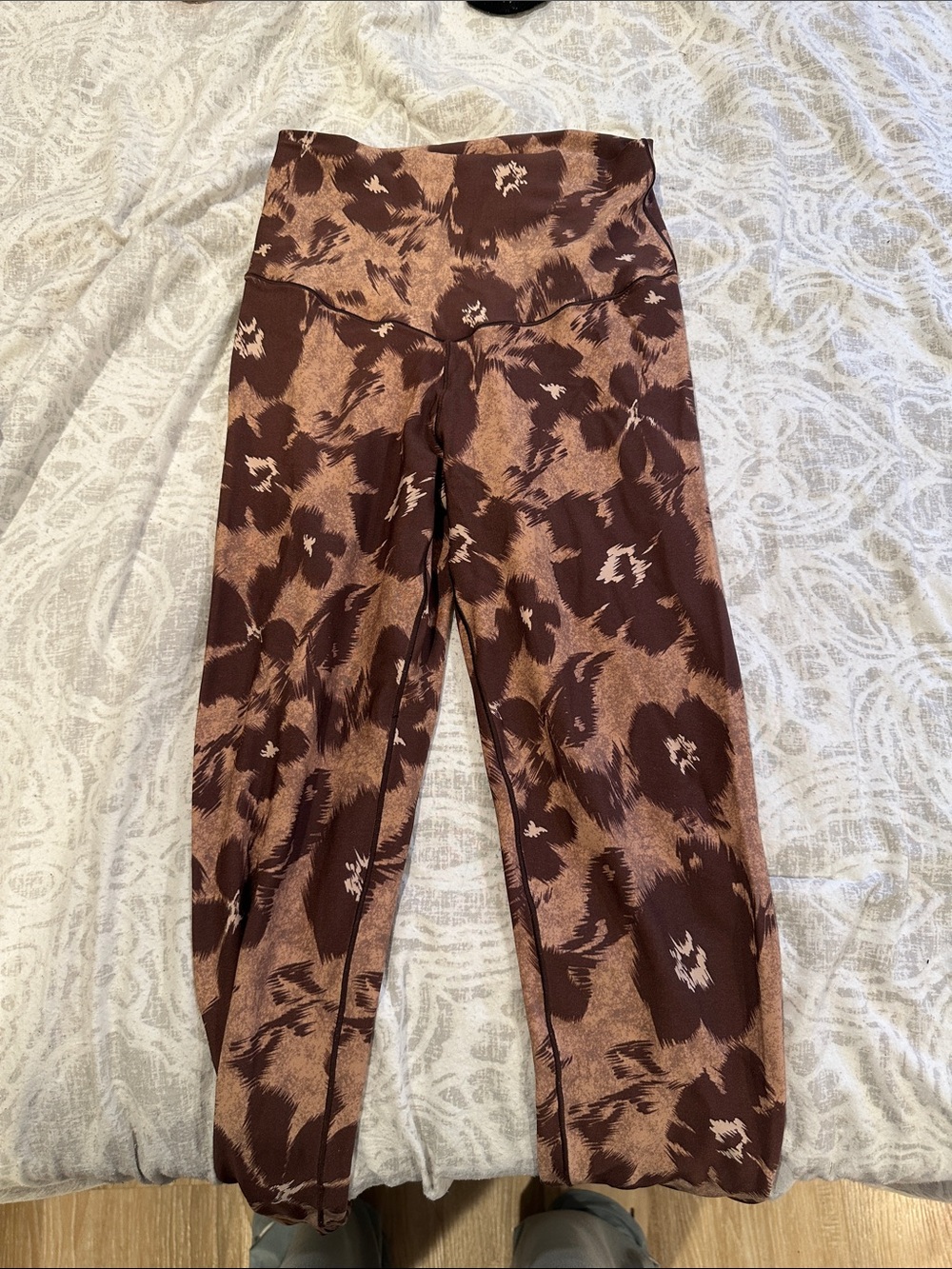 Aerie High-Waist Brown Printed Leggings